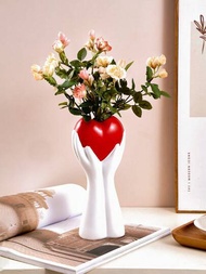 1 pieza Florero con forma de Body humano con forma de corazón, estilo europeo hecho en resina - Decoración única y moderna para centro de mesa en el hogar, restaurante, sala de estar y boda