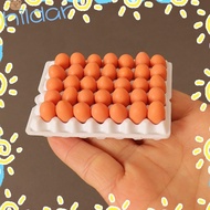 HLAR 1Set Simulated Eggs, 4 Styles Mini Cute Chicks Eggs,  Family Eggs Miniature Decorations