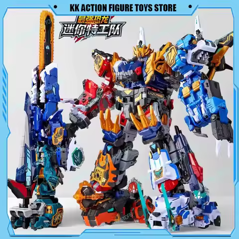 MINI FORCE: Super Dino Power Transformation Action Figures Tyranno Rex King Ultimate Tyranno Rex Kin