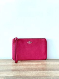 Coach pink wallet clutch  粉色手袋/銀包