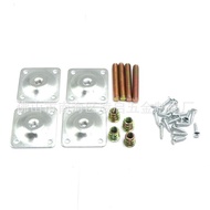 Bekalan Kilang Penyambung Penutup Kaki Sofa Rata Plat Besi Plat Besi Nat Plat Besi Persegi dengan Sk