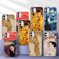 for iPhone 6 6S 7 8 Plus X XS XR 11 Pro Max TPU soft Case 137F Kiss Gustav Klimt Van Gogh