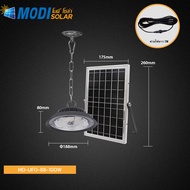 MODIโคมไฟโซล่าเซลล์ ทรงUFO Highbay รุ่น100W/200W/300W/400W.(แสง : ขาว คูลไวท์  เหลือง) รีโมทคอนโทรล 