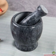 Natural Marble Stone Garlic Press Stone Mortar Household Meshed Garlic Device Garlic Mashed Garlic Garlic Press Mashing/Mortar and pestle stone pounder / Lesung Batu / Granite yunu