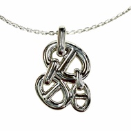 สภาพดีเยี่ยม ◇ HERMES Chaine d'Ancre Enchainée PM 925 Necklace Pendant Accessory Silver Made in Fran