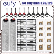 Compatible for Eufy Omni E25 / E28 Accessories Main side Brush Hepa Filter Dust Bag Roller Mop