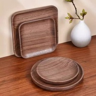 胡桃木收納盤 玄關擺件收納 桌面收納