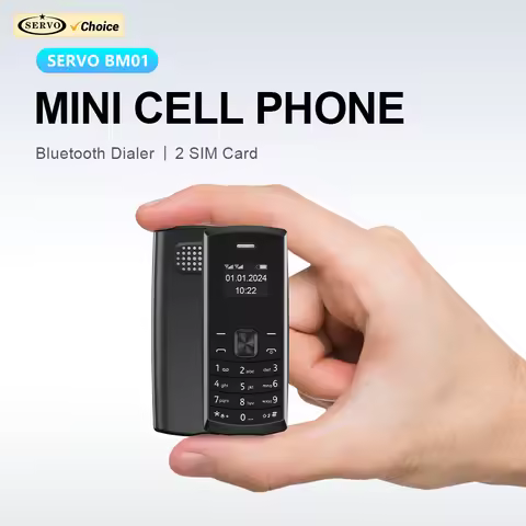 SERVO BM01 Smallest Mobile Phone 2 SIM Standby Magic Voice Speed Dial Bluetooth Dial-up Call Recordi