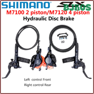 BJKOS Shimano SLX Brake M7100 2 Piston M7120 4 Piston Mountain Bike Hydraulic Disc Brake MTB Left &amp; Right HSBKJ