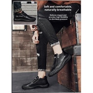 【Easy Zip Design】Men's Casual Leather Ankle Boots Lace-Up/Slip-On Shoes For Men/Leather Shoes/Zip