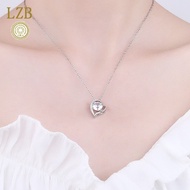 2 Karat Moissanite Heart-Shaped Pendant PT950 For Women Platinum Plated Necklace