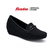 Bata บาจา รองเท้ามอคคาซีน รองเท้าคัทชู สูง 1 นิ้ว รองเท้าหุ้มส้น รองเท้าส้นแบน รองเท้าส้นแบนแบบสวม สำหรับผู้หญิง รุ่น Daino สีดำ 6596633