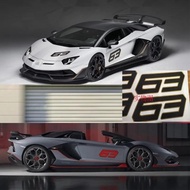 car sticker FOR Lamborghini Aventador SVJ 63 body decoration sticker SV 63 digital Decal sports film
