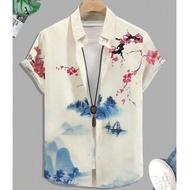 New Havaianas Shirts For Men 3d Floral & Butterfly Print High Quality MenS Clothing Beach Party Shir