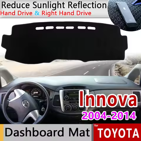 Dashboard Cover Dash Board Mat Carpet Pad for Toyota Kijang Innova AN40 2004~2014 Sunshade Cushion V