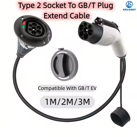 3.6KW Type 2 EV Plug to Type 2 Socket 220-250V IEC 62169-2 EV Plug To SAE J1772 Socket Charger Adapt