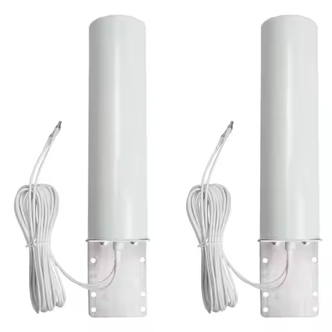 New Arrival 2X Wifi Antenna 4G LTE Antena 12Dbi Omni Antenne Male 5M Dual Cable 2.4Ghz For B315 E837