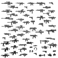 MOC ทหารอาวุธตำรวจ SWAT Army Machine  Mega รุ่น Building Blocks ชุดของเล่น Lot Mini Action Figures Assemable Bricks