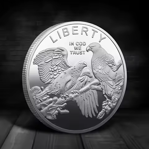 Souvenir Coin American Eagle Of Liberty Commemorative Coin Double Eagle Lucky Gold Silver Coin Comme