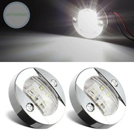LED Stern Lights Round White Lamp Bright Marine Boat Waterproof Cockpit Light Wide luminous angle Hi