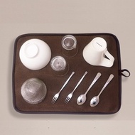 多功能瀝水墊─三明治透氣夾層 隔熱墊 桌布 抹布 防汙墊