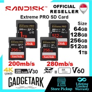 [SG] SanDisk Extreme PRO SD Card UHS-II V60 Class 10 1TB | 512GB | 256GB | 128GB | 64 GB up to 280MB
