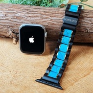 【天然木質錶帶】EINBAND Apple Watch 20mm 土耳其石x檀木