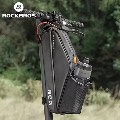 ROCKBROS Scooter Bike Bag Waterproof Electric Scooter Head Handle Bag Large Capacity MTB Road Bicycl
