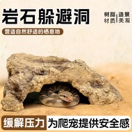 Reptile Hiding Sun Table Resin Landscaping Gecko Lizard Spider Cave Simulation Rock Desert Pet Hidin