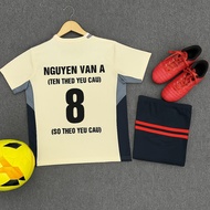 Quần Áo Bóng Đá Đồ Đá Banh Trẻ Em CLB LIVERPOOL Màu Kem Mùa Mới 25/26 HOT Thun Lạnh Cao Cấp - FREE I