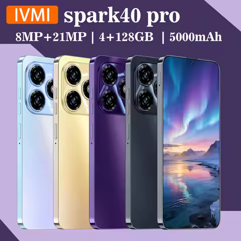IVMI Spark40 Pro Smartphone Android 12 6.9 inch Screen 4+128GB 8+21MP Mobile Phone 5000mAh For Googl