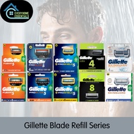 GILLETTE Refill Blade (4s/8s) - Fusion5/Labs/ProShield/ProGlide5/Skinguard/Mach3 Series