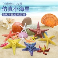 Simulation Starfish Fish Tank Landscaping Conch Small Ornaments Aquarium Set Micro Landscape Decorations Cute Shell Ocean Ornaments