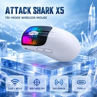 Attack Shark X5 Mouse with Original Phase 3212 Sensor and 800-1600 DPI Resolution, offering Type-c w