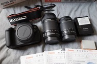 變焦鏡+機身 18-55mm&amp; 55-250mm+ Canon700D二手單眼相機