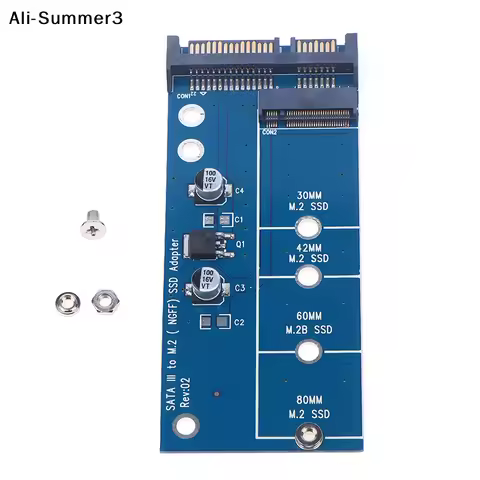 【Y11】Add On Card NGFF M.2 Adapter M2 SATA3 Raiser M.2 To SATA Adapter SSD M2 To SATA Expansion Card 