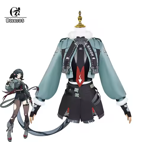 ROLECOS Zenless Zone Zero Jane Doe Cosplay Costume Physical Anomaly Agent Jane Doe Uniform Women Hal