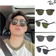 Ray· Ban 3016 Korean Style Retro Anti-Blue Light Square Frame Sunglasses For Men And Women