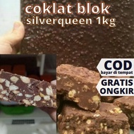 Cokelat Silverqueen blok 1kg coklat kiloan SQ isi full kacang mede