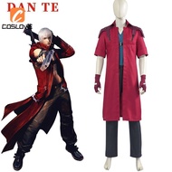 Anime Game Devil May Cry DMC Dante Cosplay Clothing Full Set Costume Outfits For Man Battlesuit Cosp