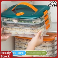 Dumpling Box Frozen Dumplings Multi-layer Frozen Quick-frozen Fresh-keeping Refrigerator Storage Dumplings Chaotic Storage Box Household HOT