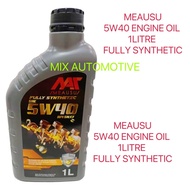 MEAUSU Engine Oil SAE FULLY Synthetic 5W40 1L / Minyak Hitam 5/40 1L 5-40 FULLY Synthetic 5W-40