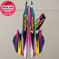 ▧ ⌘ ☾ ⊠ HITAM Striping Decal Polet Sticker yamaha crypton cripton 1995 1996 1997 Black list Standar