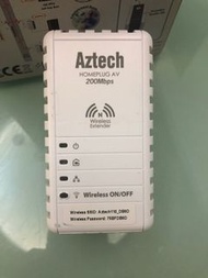 Aztech 200Mbps Homeplug AV Ethernet adapter