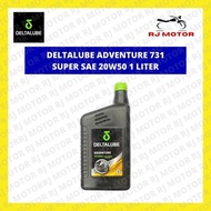 Oli Deltalube Adventure 731 Super Sae 20W50 1 Liter Asli Deltalube