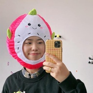 可愛ins火龍果頭套生日活動帽子
