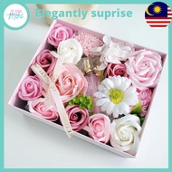 Soap Flower Bouquet Perfume Set Bunga Sabun Merry Christmas Hadiah Birthday