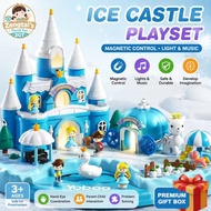 [Children's Day gift]Frozen Elsa Ice castle Playset Mainan Puteri Kanak-Kanak Hadiah Hari Jadi MY, G