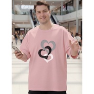 2Y707 [AIYOU] Lelaki Baju T Shirt Men Tshirt XL-5XL   Tops Men's Round Neck Crop Top Tshirt Clothes 