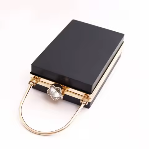 New Fashion 1 Set 18X12X5 Cm Metal Box Clutch Women Wallet Bag Frame Diy Making Glue Handles Drop Sh